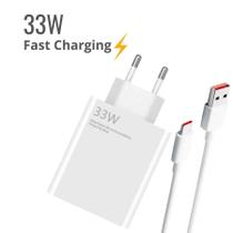 Carregador Turbo 33W Cabo USB-C Com Adaptador Compatível Com Redmi Note 10 e Redmi note 10 pro - SNAW