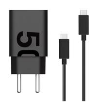 Carregador Turbo 50W Ultra Rápido Tipo C Com Carregamento Rápido + Cabo Tipo C Compatível Com Todos