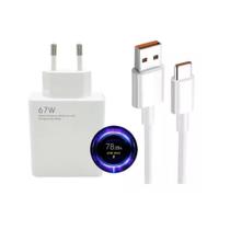 Carregador Turbo 67w Tipo-c Compativel Com Xi omi Redmi Note 10 11 12 13 Pro 4G 5G