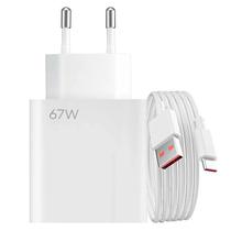 Carregador Turbo 67w Tipo-c Compativel Com Xiaomi Redmi Note 10 11 12 13 Pro 4G 5G