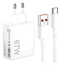 Carregador Turbo 67w Tipoc Compativel Com Xiaomi Poco X3 X4 X5 X6 Pro GT