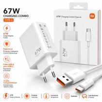 Carregador Turbo 67w Tipoc Compativel Com Xiaomi Redmi 9T 10T 11T 12T 13T Smart Carregador Turbo 67w Tipoc Compativel Com Xiaomi Redmi 9T 10T 11T 12T 13T Smart