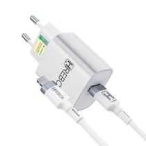 Carregador turbo + cabo e fonte 30w carga rápida, Compativel com o iphone,ipad - Hrebos