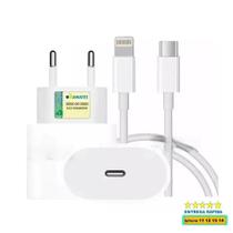 Carregador Turbo Cabo Usb C Lightning Fonte 20W Ultra Rapido Compatível Modelo iPhon SE 11 12 13 14 Original