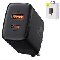 Carregador Turbo Compacto 20 w 2 Portas Usb E Usb-c Carregador Turbo Compacto 20 w 2 Portas Usb E Usb-c