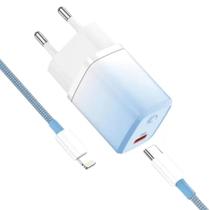 Carregador turbo Completo Cabo USBC lightning 20w Fancy