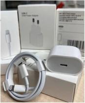 Carregador Turbo Completo iPhone,USBC 20W Cabo Lightning USBC Compatível com IPhone,11,12,13,14 Carga Rápida Premium Selo Anatel
