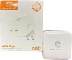 Carregador Turbo De Tomada 2 Usb-c + 1 Usb-c 40w