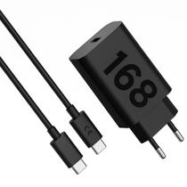 Carregador Turbo Duo 168w Com Cabo Usbc Type C Carrega Todos Celulares