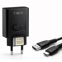 Carregador Turbo Duo 50w Com Cabo Usb Type C Carrega Todos Celulares
