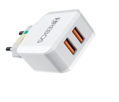 Carregador Turbo Duplo 2x USB-A 3.1A Branco HRebos Hs-163 Carregador Turbo Duplo 2x USB-A 3.1A Branco HRebos Hs-163