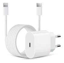 Carregador Turbo Fonte 20w USB-C+ Cabo agold Compatível com iphone 11 12 13 14 Max X XR XS