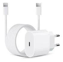 Carregador Turbo Fonte 20w USB-C+ Cabo agold Compatível com iphone 11 12 13 14 Max X XR XS - A gold