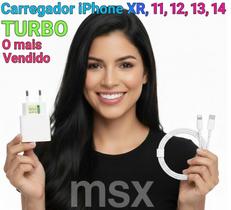 Carregador Turbo Fonte 20w Usbc Cabo Compatível com iPhon 11 12 13 14 Pro X XR XS Original Inova