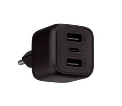 Carregador Turbo Intelbras EC 12 POWER 32W GaN com 2 Portas USBA e 1 Porta USBC Carregador Turbo Intelbras EC 12 POWER 32W GaN com 2 Portas USBA e 1 Porta USBC