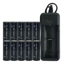 Carregador Turbo Led + 10 Un Bateria 26650 16800Mah Carregador Turbo Led + 10 Un Bateria 26650 16800Mah