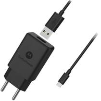 Carregador Turbo Motorola Moto G7 E G7 Plus Cabo 1 Metro