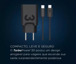 Carregador Turbo Original 30w Compatível Moto E13, E22, E32, E40