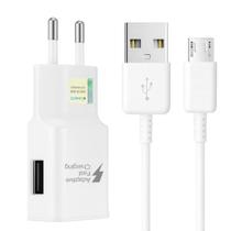 Carregador Turbo P/ Samsung Galaxy A01 A10 A10s J1 J2 J3 J4 J5 J6 J7 Prime V8 Branco