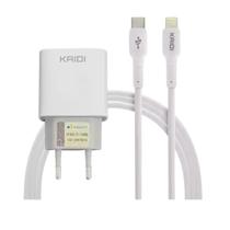 Carregador Turbo Pd 20w Kaidi Com Cabo Usb-c Para Lightning Carregador Turbo Pd 20w Kaidi Com Cabo Usb-c Para Lightning