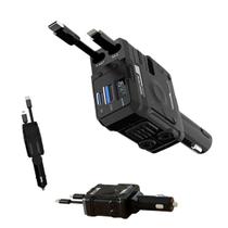 Carregador Turbo Portatil Celular Multi Entrada Usb Carga Rapida Visor Bateria Caminhao Carro