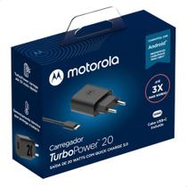 Carregador Turbo Power 20W, Motorola Tipo-c Original MOTOROLA ONE ACTION