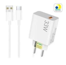 Carregador Turbo Rápido 33W com Cabo Micro USB Carregamento Eficiente e Seguro!