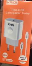Carregador turbo tipo-c 20w - kaidi