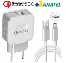 Carregador Turbo Tipo C De Parede Rápido Quick Charger 3.0 Carregador Turbo Tipo C De Parede Rápido Quick Charger 3.0
