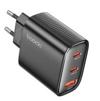 Carregador Turbo Toocki 40w Gan 3 Portas Carregador Turbo Toocki 40w Gan 3 Portas