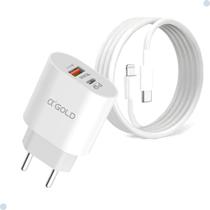 Carregador Turbo Universal com Cabos Tipo C e Lightning