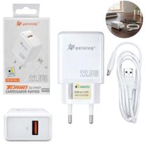 Carregador Turbo USB Tipo C Para Celular, Alta Potência Carga Rápida Inteligente Segurança Total , Compatível com Samsung, Xiaomi, Motorola