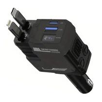 Carregador Turbo Veicular Usb Retratil Carro Caminhao Perfil Carreta Tela Inteligente Carga Rapida Celular Smartphone