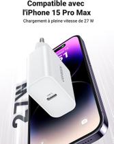Carregador UGREEN 30W USB C Tipo C PD 3.0 suporta 25W 20W rápido Para iPhone-16-15/Series-iPad