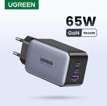 Carregador UGREEN Nexode 65W GaN USB-C - Power Delivery PD 3.0 - Quick Charge 4.0 Fast Charging