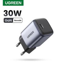 Carregador UGREEN Nexode Mini 30W PD PD 3.0 PPS QC4+ QC4. USB C GAN ( Cor-Cinza ) c/ versões 25W 20W