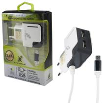 Carregador ultra rapido micro usb v8 com 2 entradas 3.1a - xcell