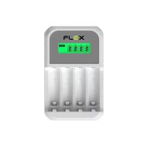 Carregador ultra Rápido para Pilha AA/AAA com display - FLEXGOLD Carregador ultra Rápido para Pilha AA/AAA com display - FLEXGOLD