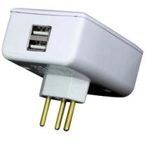 Carregador Universal 2 USB e Tomada - PW