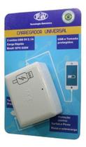Carregador Universal C/2 Usb Com Tomada 10a Protegida - Pw