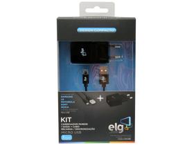 Carregador universal de parede com cabo micro USB ELG KT51 - ELG