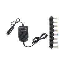 Carregador Universal Para Carro 80W, Adaptador De Energia Portátil Com LED Ajustável E 8 Conectores