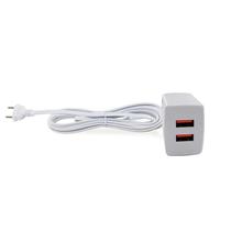 Carregador USB 2,4A Bivolt A+A C/Cabo 3 Metros FL124 1067