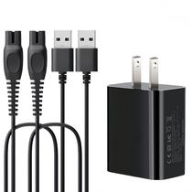 Carregador USB 5V Qjin para Philips Norelco OneBlade QP1424 QP1924 QP2724 QP2834 QP4530, barbeador X9000 HS7980 S7887 S5880 S3242 e Multigroom MG9520 MG7910 MG5910 MG3939 aparador