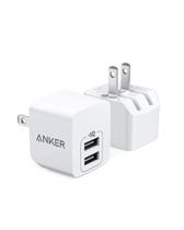 Carregador USB Anker, pacote com 2 portas, adaptador de carregador de parede de 12 W Carregador USB Anker, pacote com 2 portas, adaptador de carregador de parede de 12 W