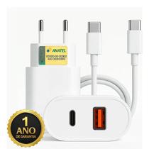 Carregador Usb-C 20W Com Tecn. De Carga Rápida