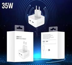 Carregador Usb C 35W Turbo Compatível com Iphone11,12,13,14,15,16 _ Adaptador Tomada com duas portas Carregador Usb C 35W Turbo Compatível com Iphone11,12,13,14,15,16 _ Adaptador Tomada com duas portas