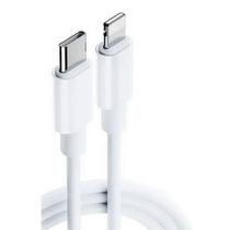 Carregador USB-C Cabo Lightning 1Mt Compativel Para I Phone Xr,11,12,13 Branco -Novax Carregador USB-C Cabo Lightning 1Mt Compativel Para I Phone Xr,11,12,13 Branco -Novax