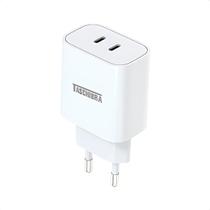 Carregador USB-C Duplo Carga Rápida 5V 3A para Dispositivos Tipo C Bivolt Carregador USB-C Duplo Carga Rápida 5V 3A para Dispositivos Tipo C Bivolt