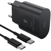 Carregador USB-C para Samsung S20 S21 S22 S23 S24 Turbo Fonte 25W Carregador USB-C para Samsung S20 S21 S22 S23 S24 Turbo Fonte 25W